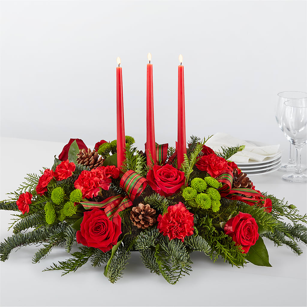 By the Candlelight Centerpiece – Park Merced Florist, Corona CA