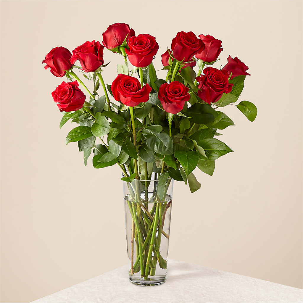 Long Stem Red Rose Bouquet – Park Merced Florist, Corona CA