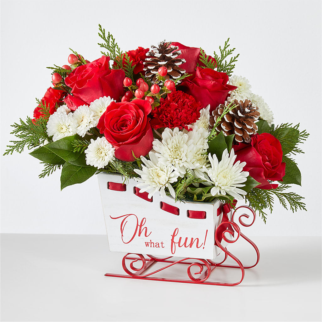 Sleigh Bells Bouquet – Park Merced Florist, Corona CA