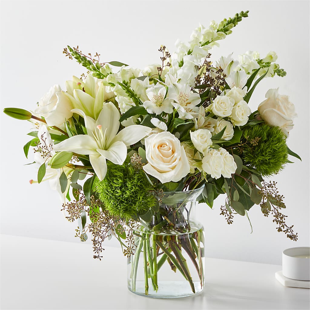 Fresh Linen Bouquet – Park Merced Florist, Corona CA