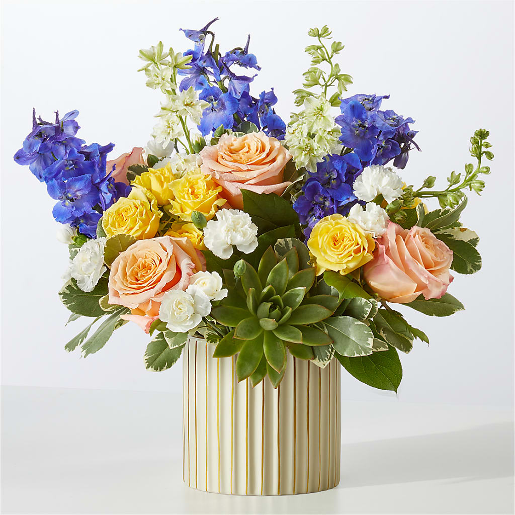 Cobalt Reverie Bouquet – Park Merced Florist, Corona CA