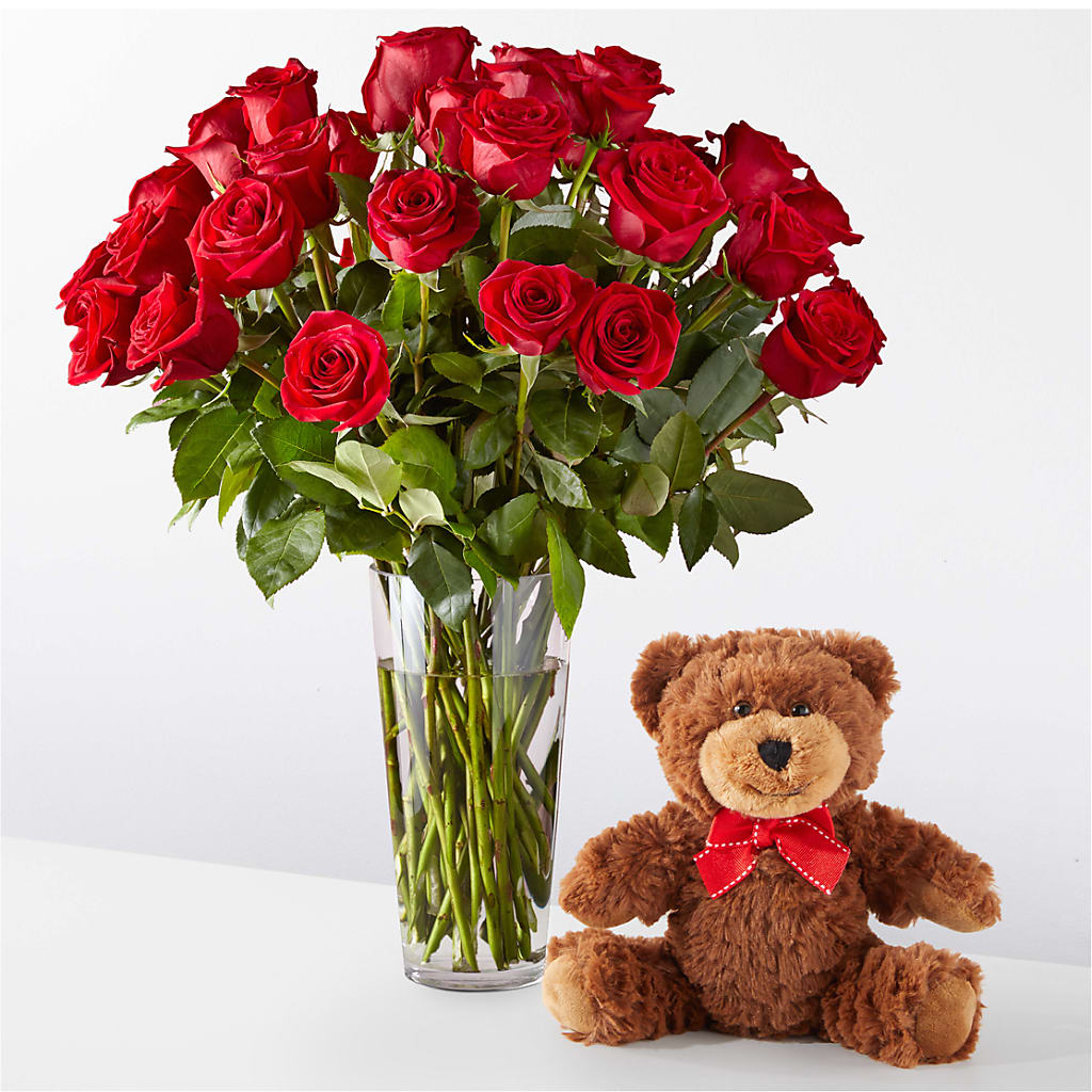 Romantic Long Stem Red Rose Bouquet Bundles – Park Merced Florist, Corona CA