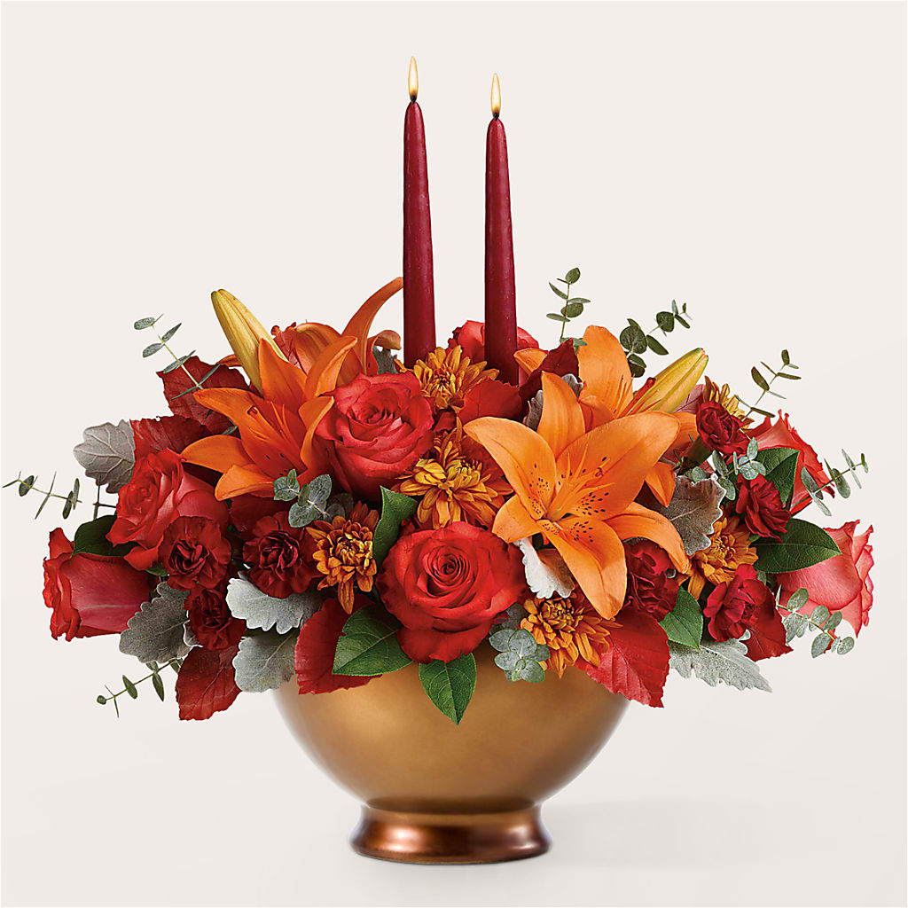 Fruits of Fall Centerpiece – Park Merced Florist, Corona CA