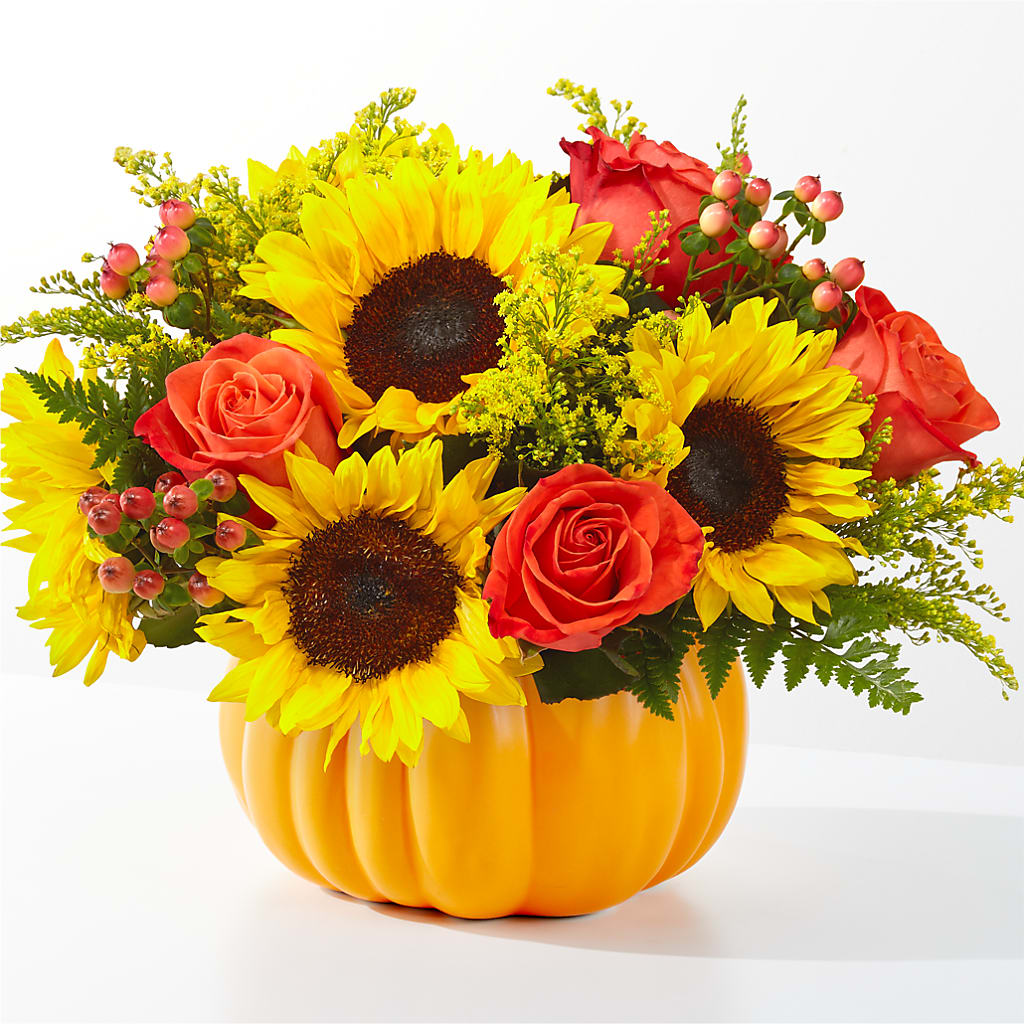 Pick of the Patch Pumpkin Bouquet – Park Merced Florist, Corona CA
