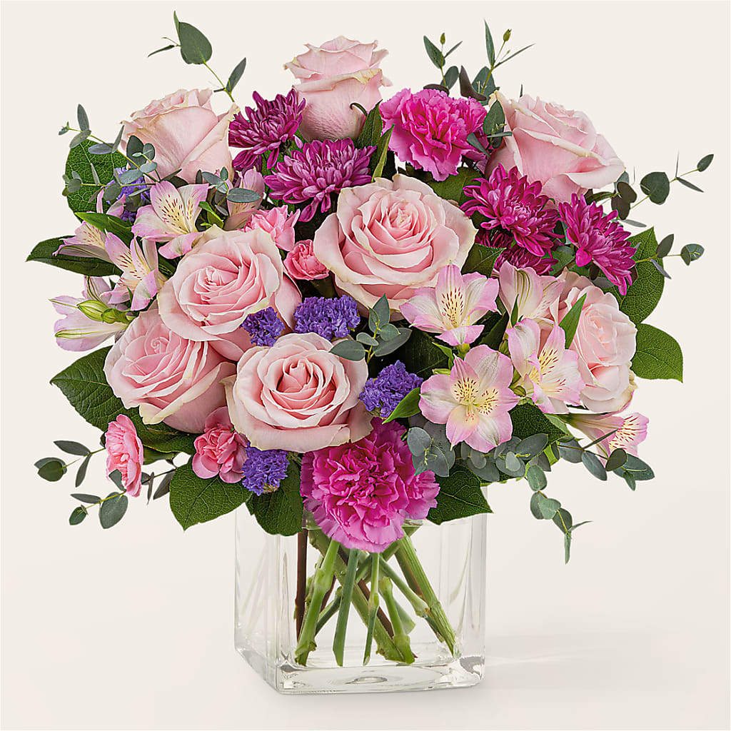 Rosy Radiance Bouquet – Park Merced Florist, Corona CA
