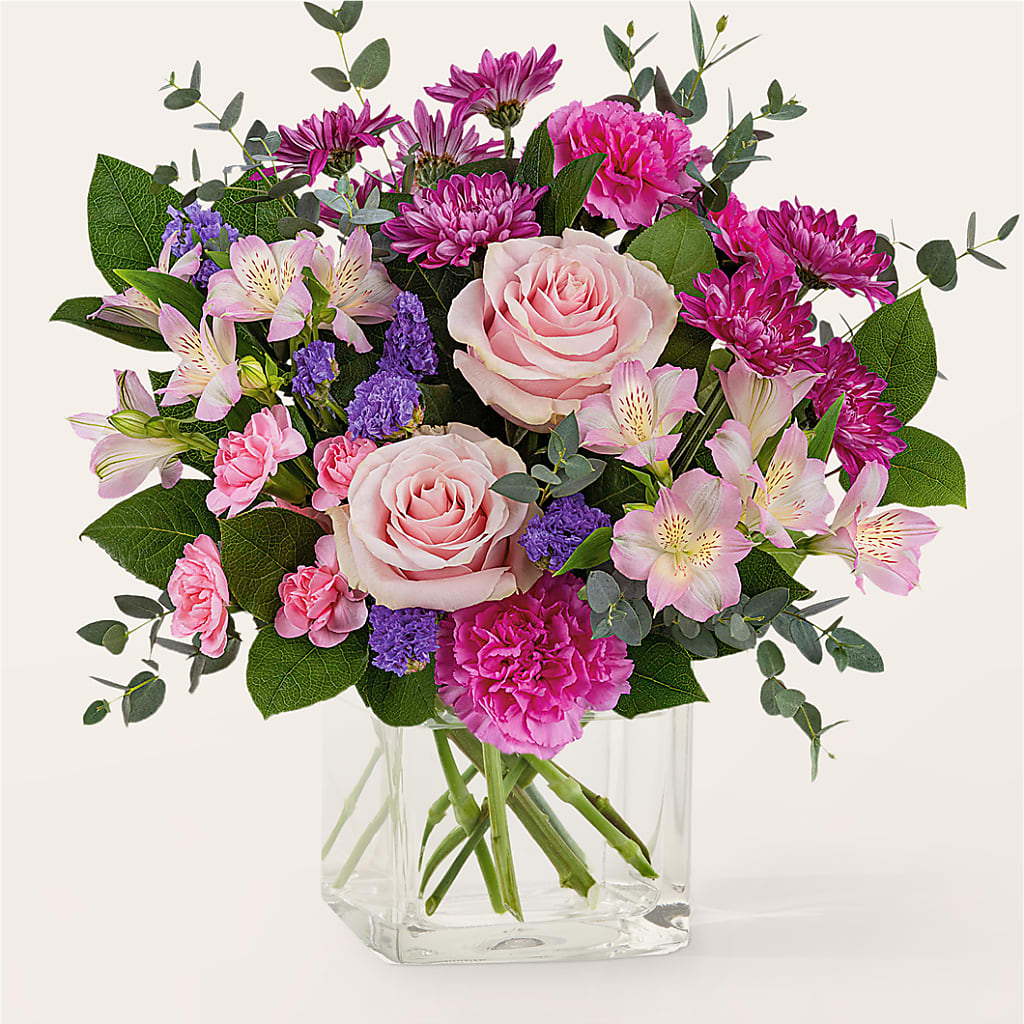 Rosy Radiance Bouquet – Park Merced Florist, Corona CA