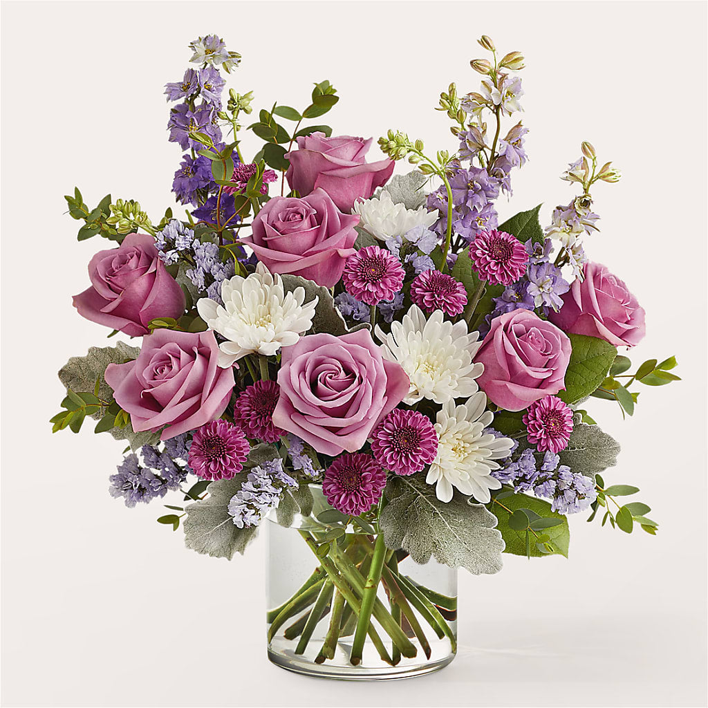 Violet Frost Bouquet – Park Merced Florist, Corona CA