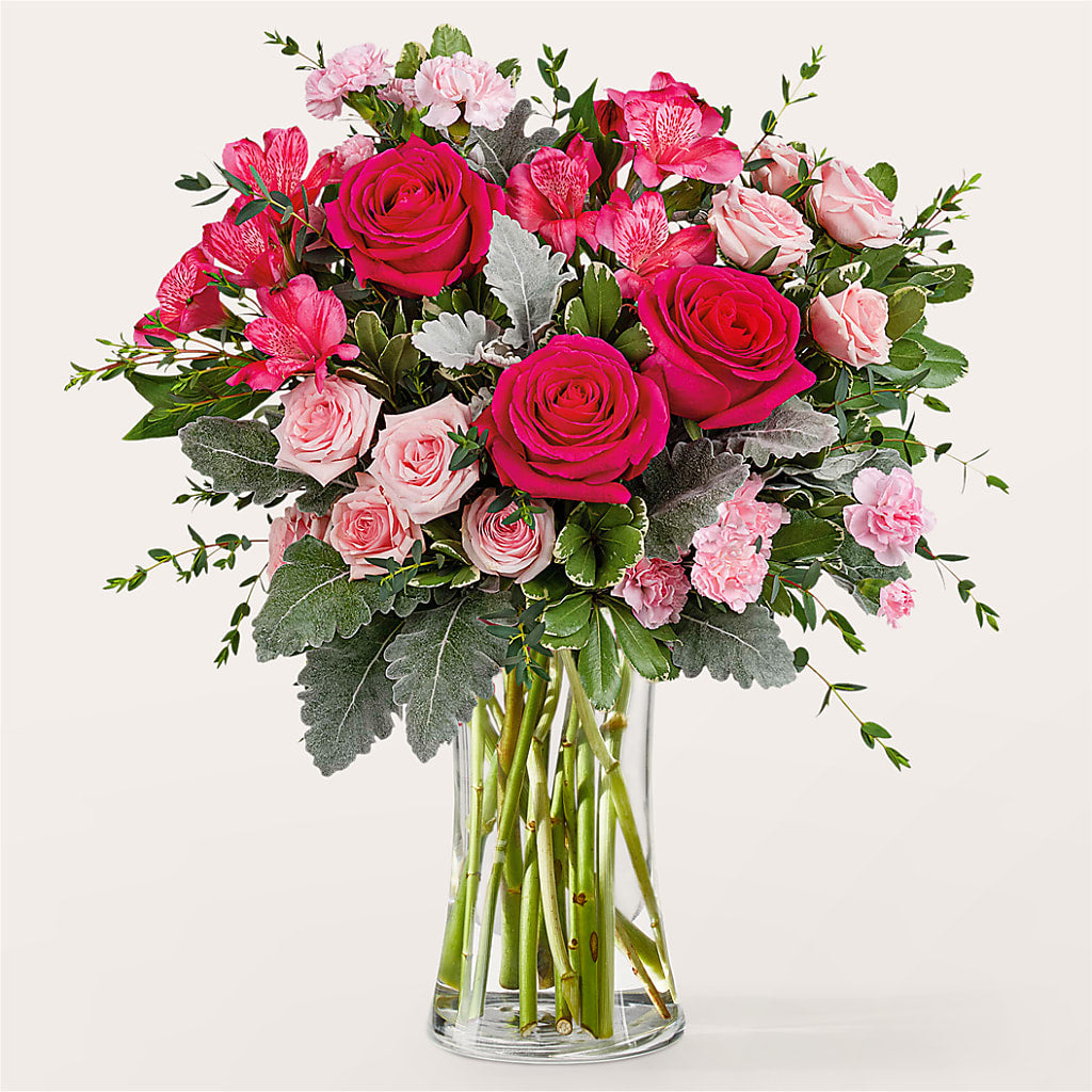 Tickled Pink Bouquet – Park Merced Florist, Corona CA