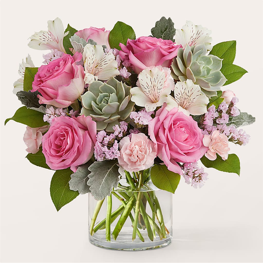 Dusty Rose Bouquet – Park Merced Florist, Corona CA