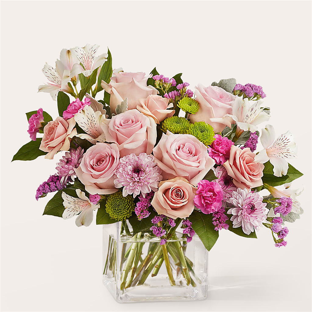 Pink Suede Bouquet – Park Merced Florist, Corona CA