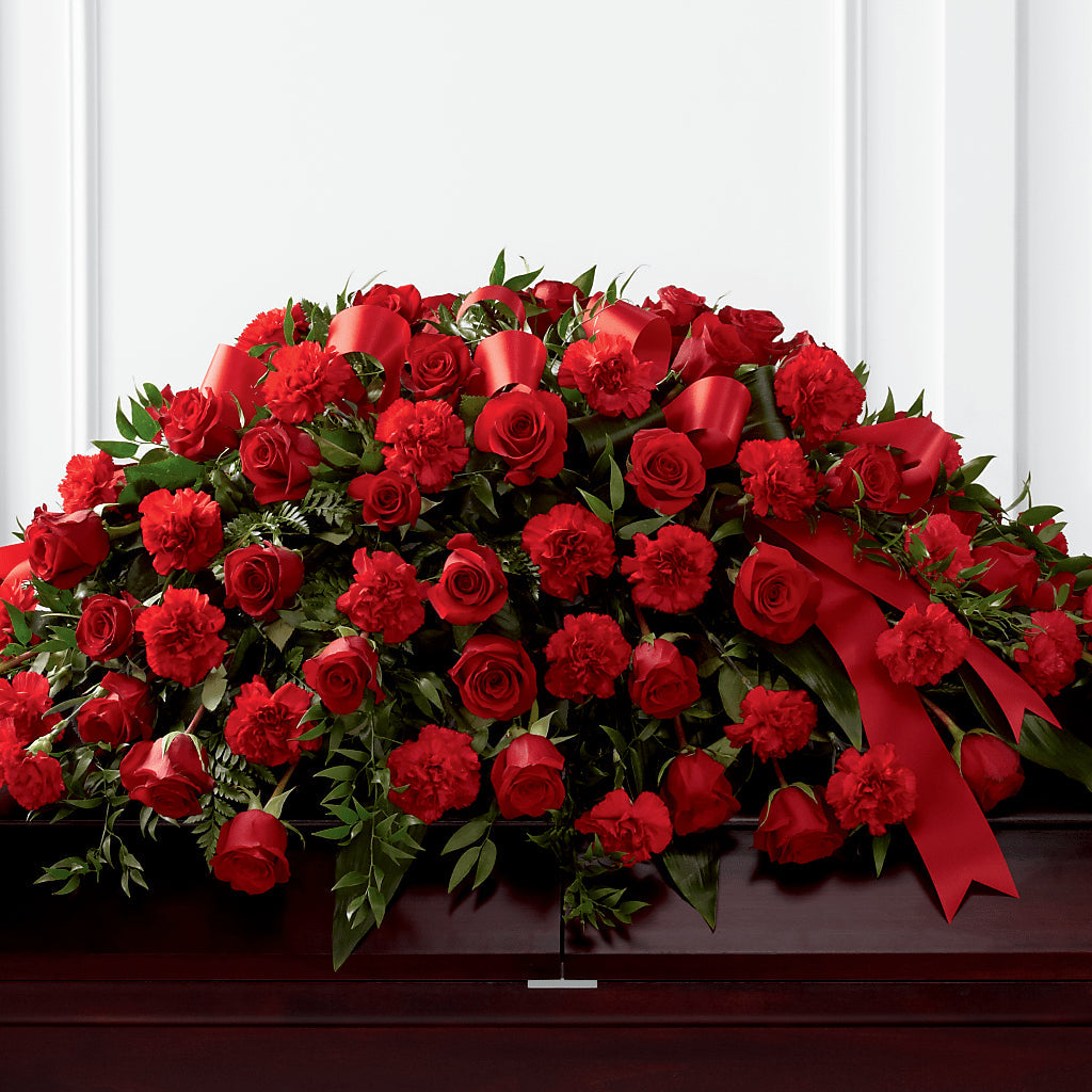 Tribute of Life Casket Spray – Park Merced Florist, Corona CA