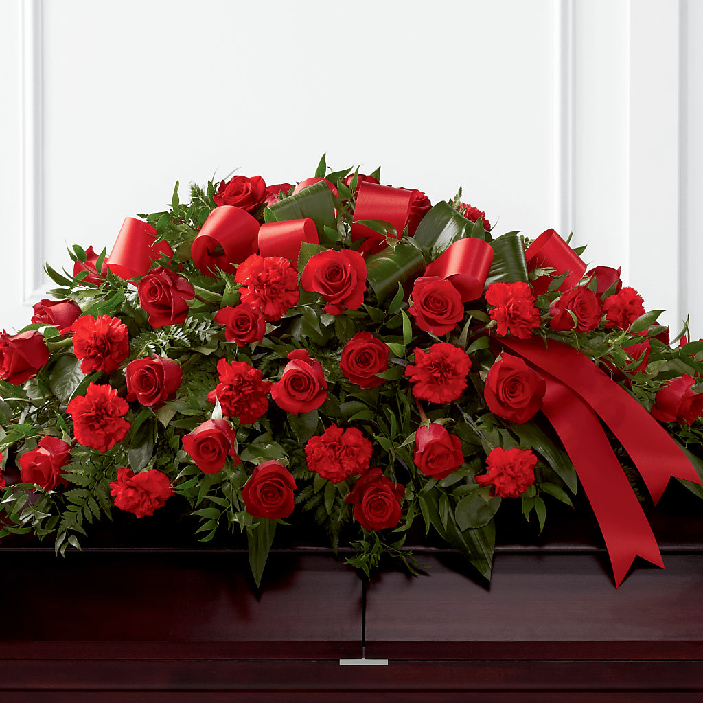Tribute of Life Casket Spray – Park Merced Florist, Corona CA