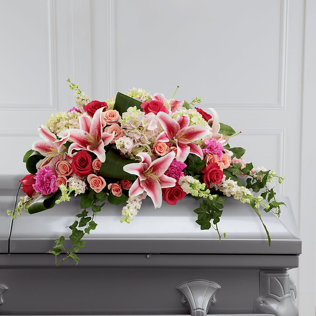 Splendid Grace Casket Spray – Park Merced Florist, Corona CA