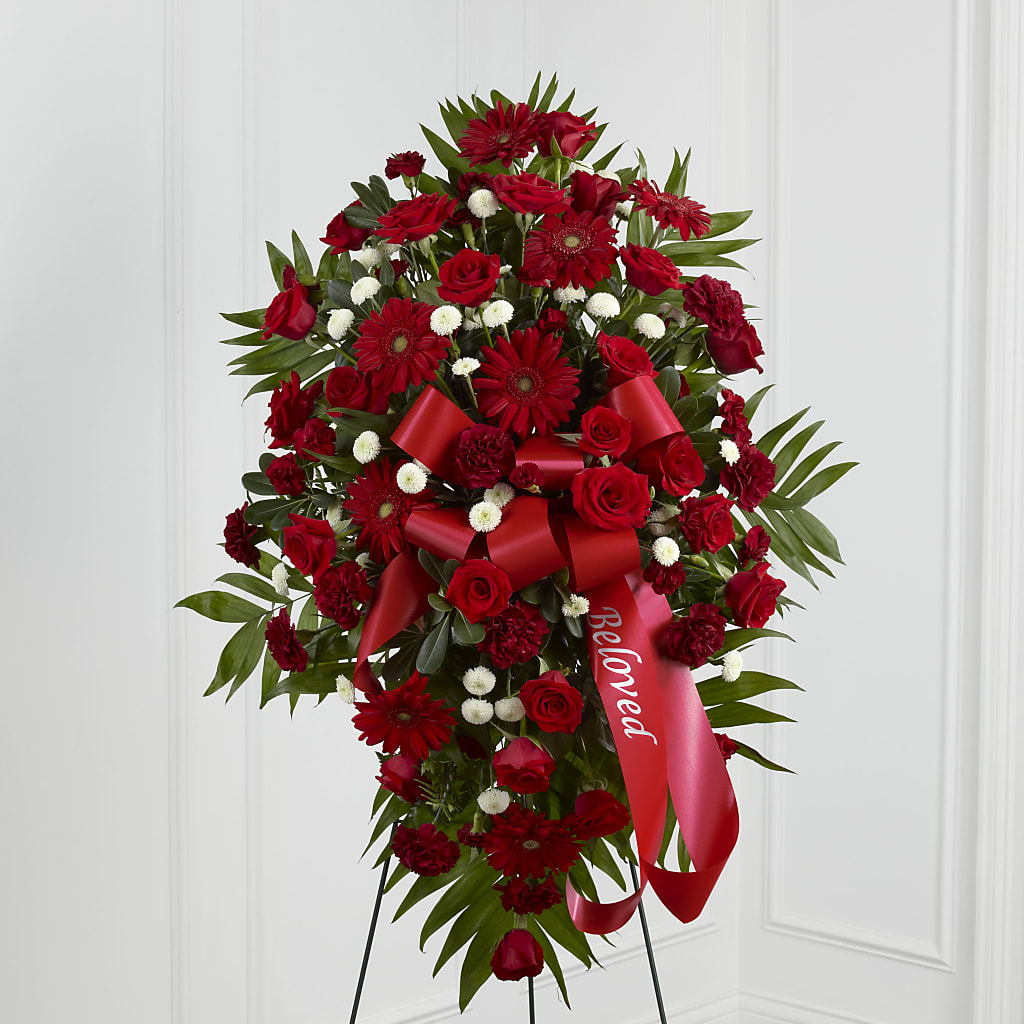 Treasured Memories Standing Spray – Park Merced Florist, Corona CA