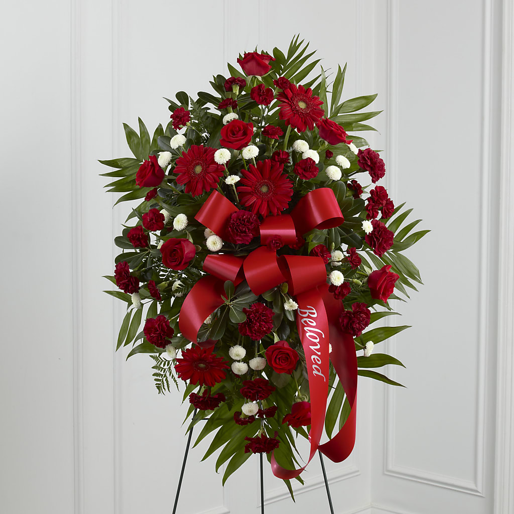 Treasured Memories Standing Spray – Park Merced Florist, Corona CA