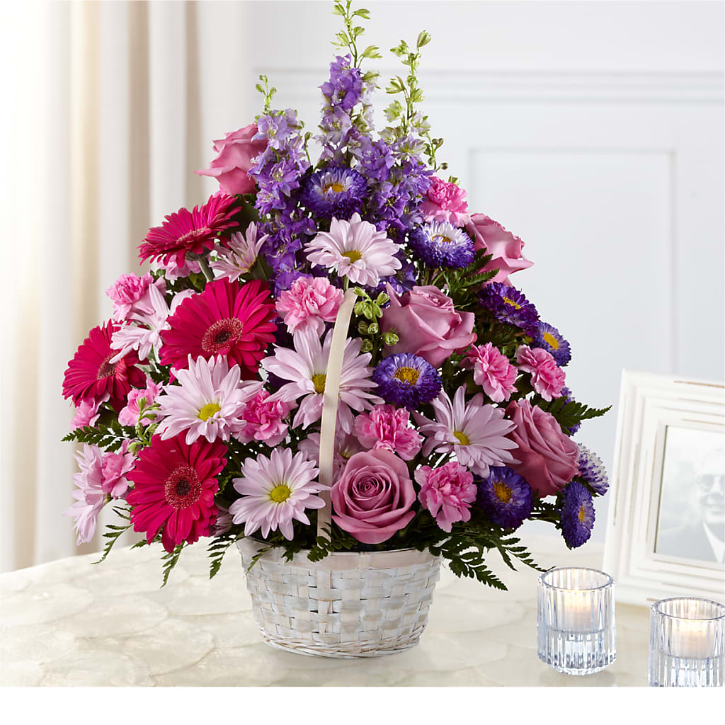 Pastel Peace Basket – Park Merced Florist, Corona CA