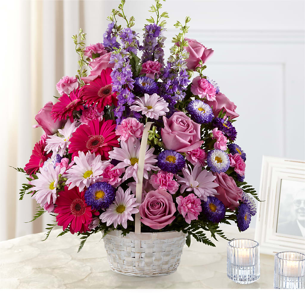 Pastel Peace Basket – Park Merced Florist, Corona CA