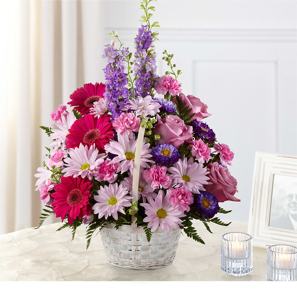 Pastel Peace Basket – Park Merced Florist, Corona CA