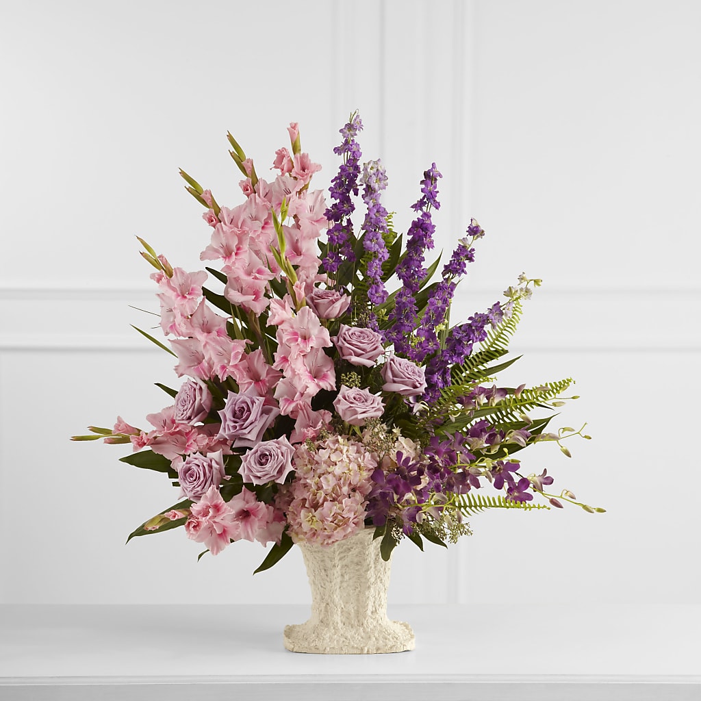 Flowing Garden Arrangement – Park Merced Florist, Corona CA
