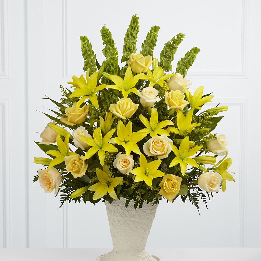 Golden Memories Arrangement – Park Merced Florist, Corona CA