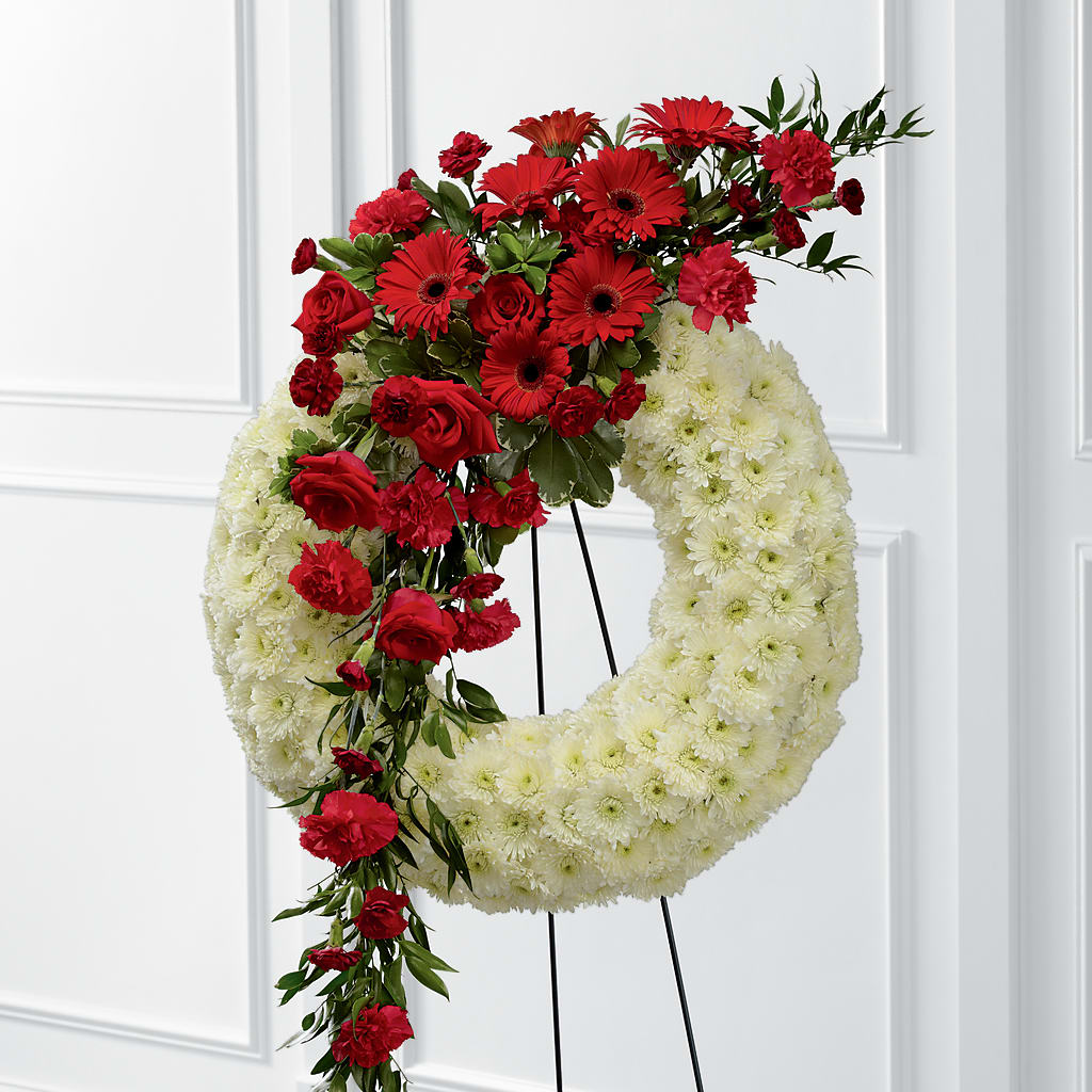 Graceful Tribute Wreath – Park Merced Florist, Corona CA