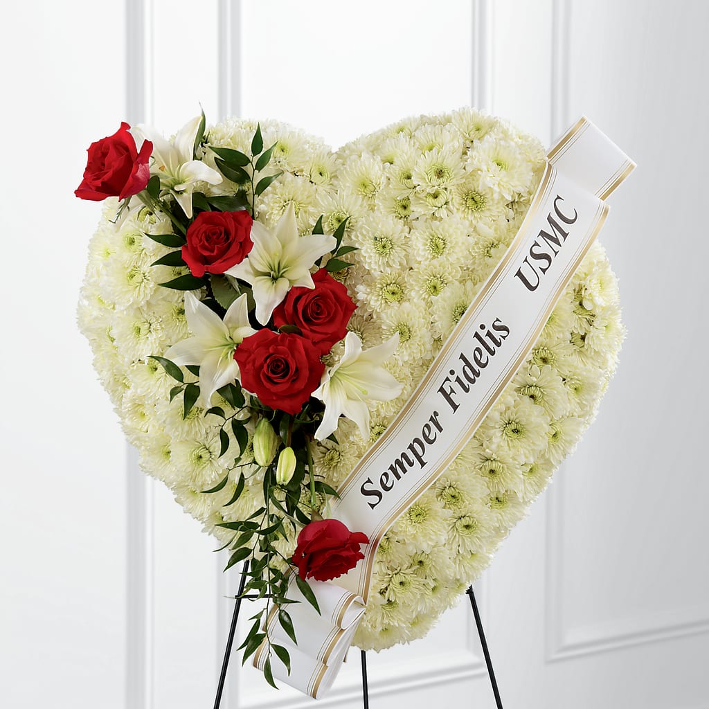 Heartfelt Hero Standing Heart – Park Merced Florist, Corona CA