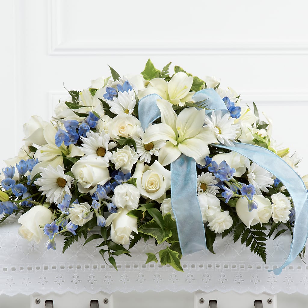 Tender Treasure Casket Spray – Park Merced Florist, Corona CA