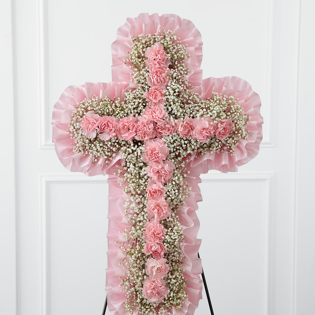 Angel's Cross Easel – Park Merced Florist, Corona CA
