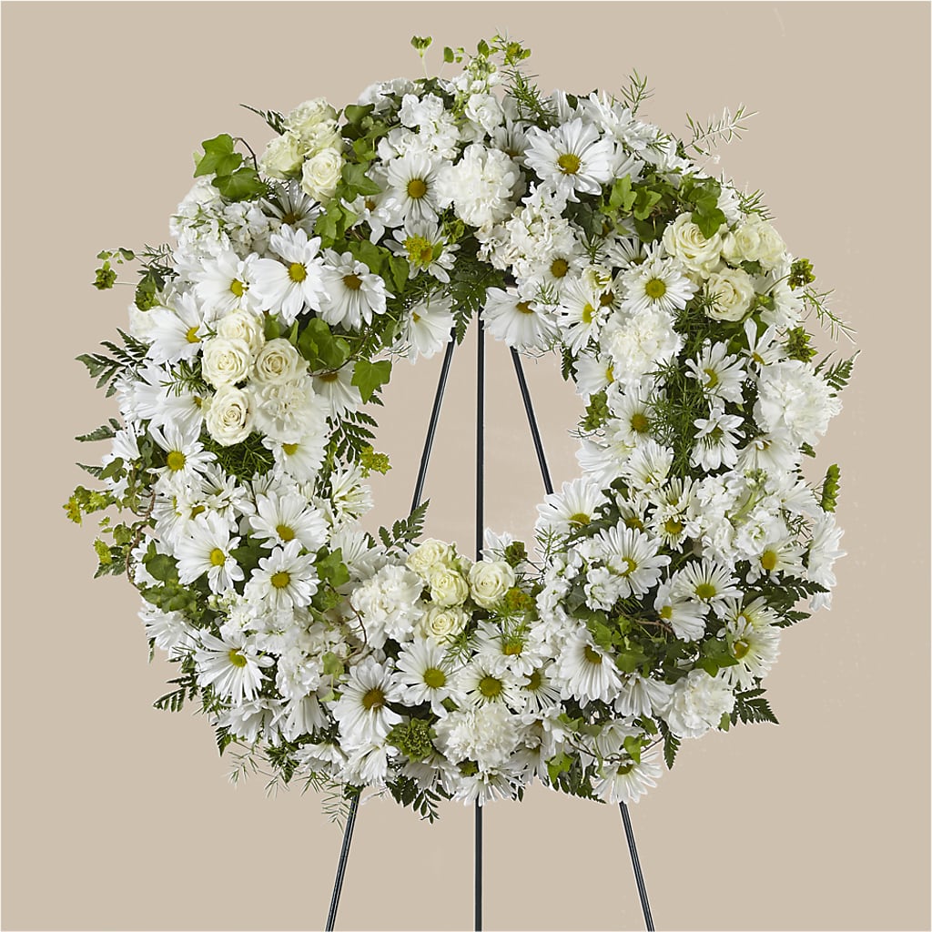 Faithful Wishes Wreath – Park Merced Florist, Corona CA