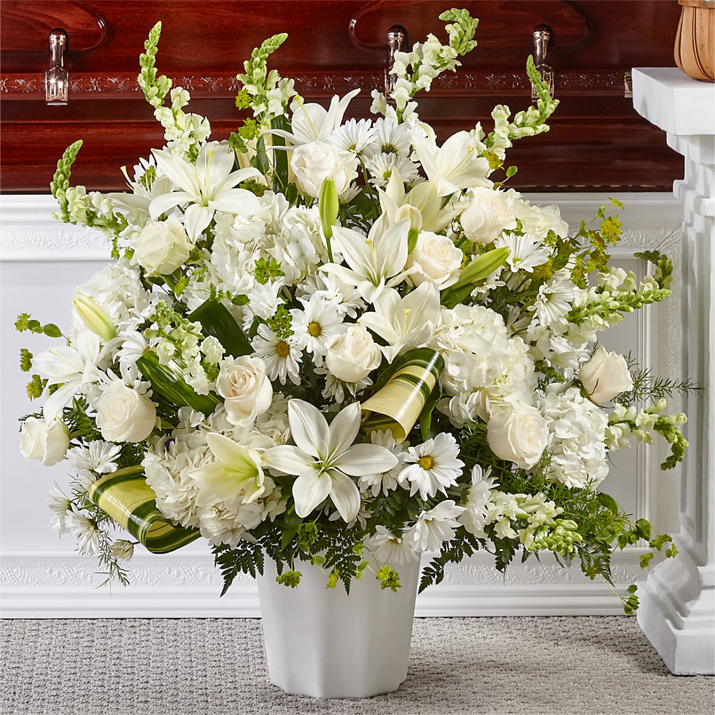 Thoughts of Tranquility Floor Basket – Park Merced Florist, Corona CA