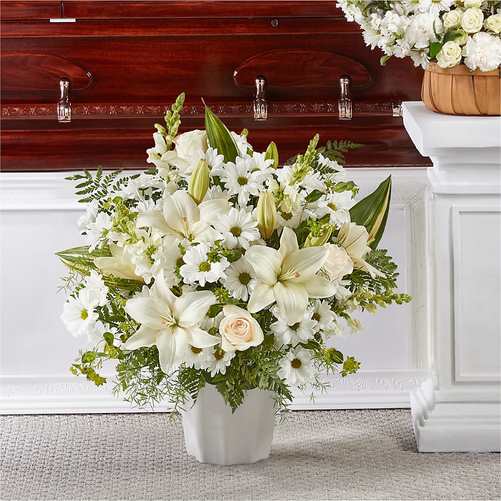 Thoughts of Tranquility Floor Basket – Park Merced Florist, Corona CA