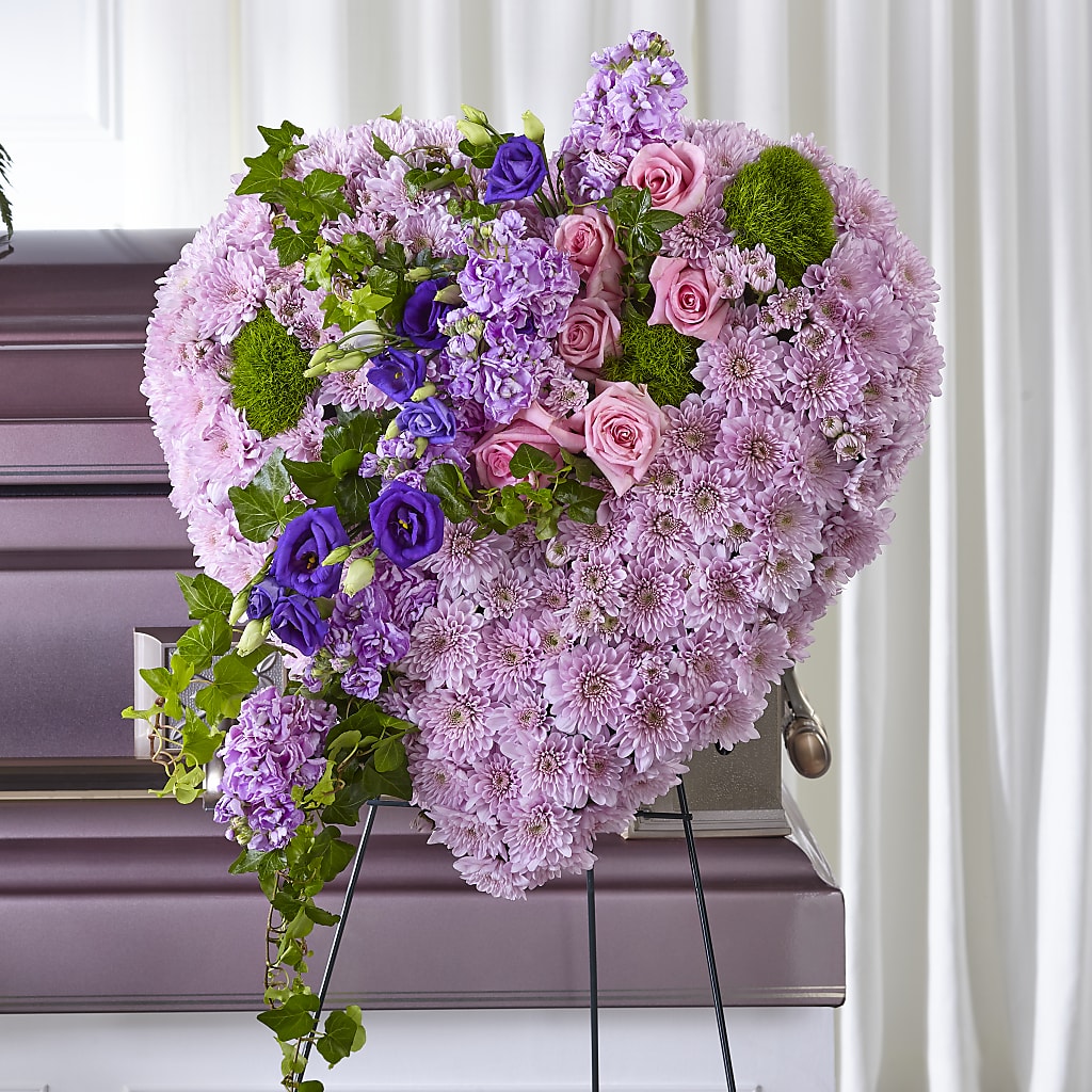 Treasured Love Standing Heart – Park Merced Florist, Corona CA