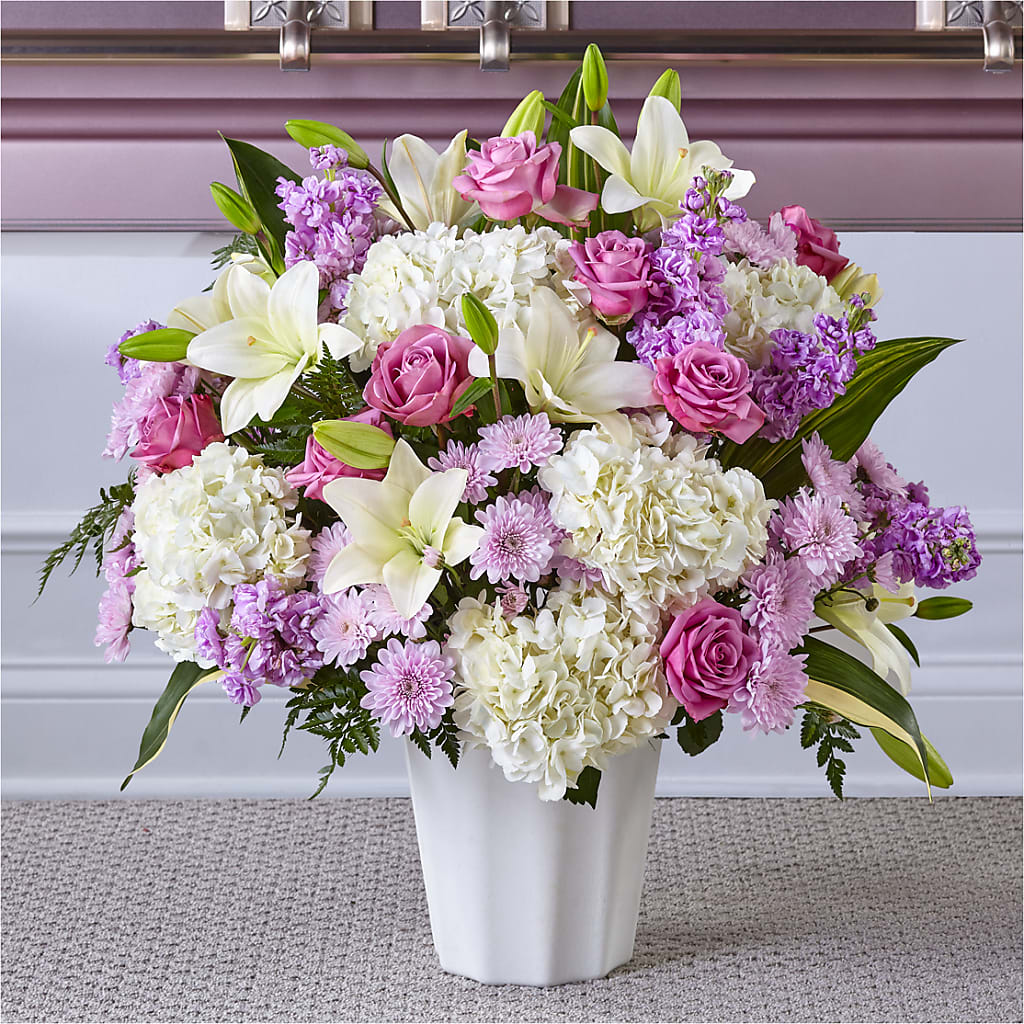 Heaven Sent Floor Basket – Park Merced Florist, Corona CA