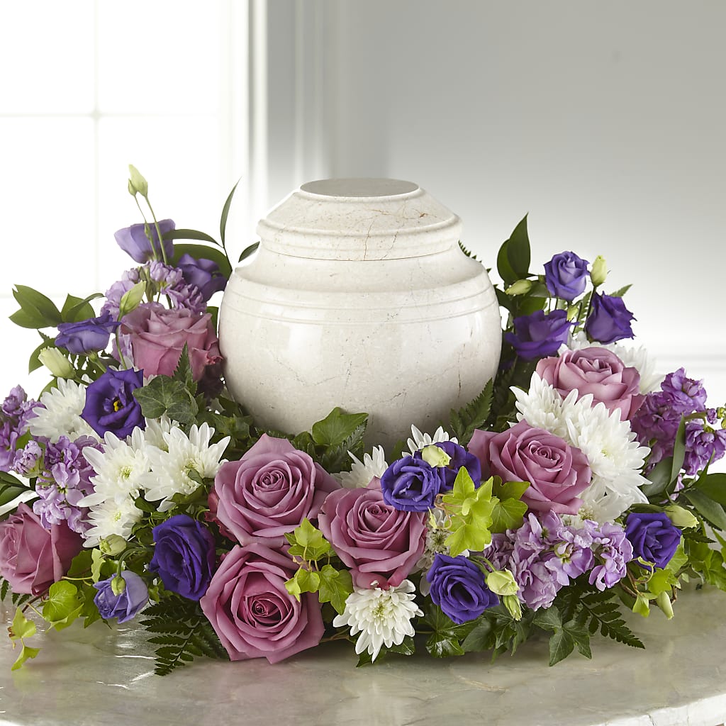 Blooming Sympathy Cremation Adornment – Park Merced Florist, Corona CA