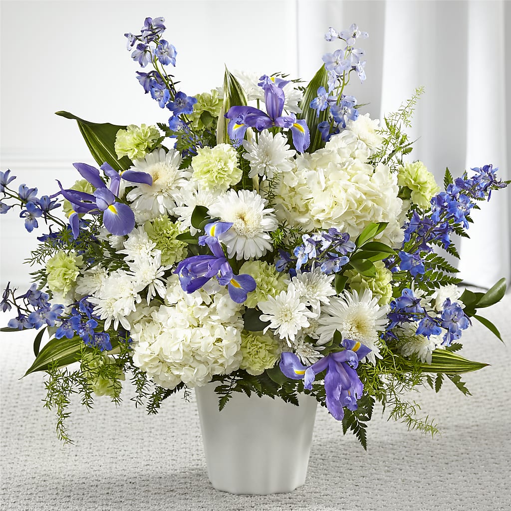 Soft Serenity Floor Basket – Park Merced Florist, Corona CA