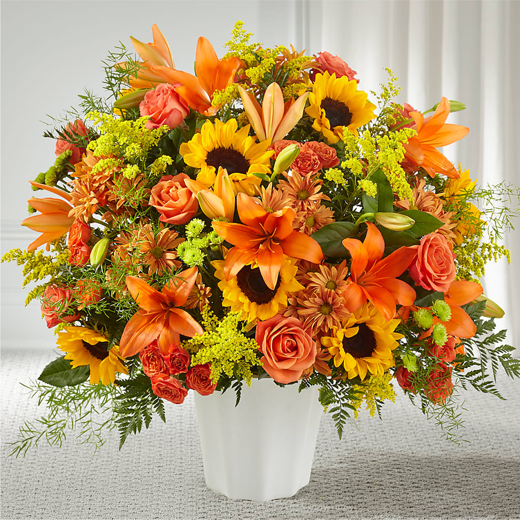 Harvest Thoughts Floor Basket – Park Merced Florist, Corona CA