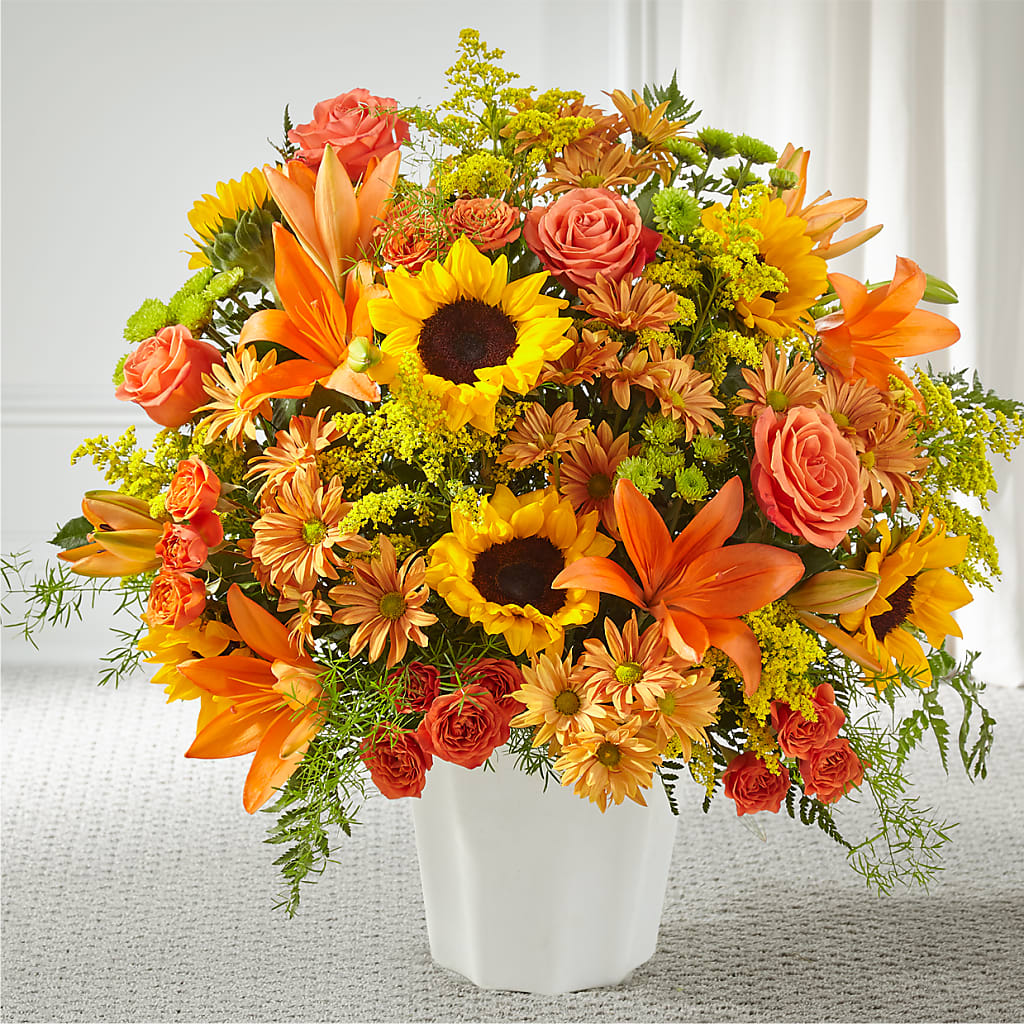 Harvest Thoughts Floor Basket – Park Merced Florist, Corona CA