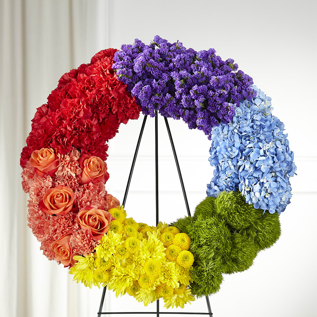 Circle of Love Wreath – Park Merced Florist, Corona CA