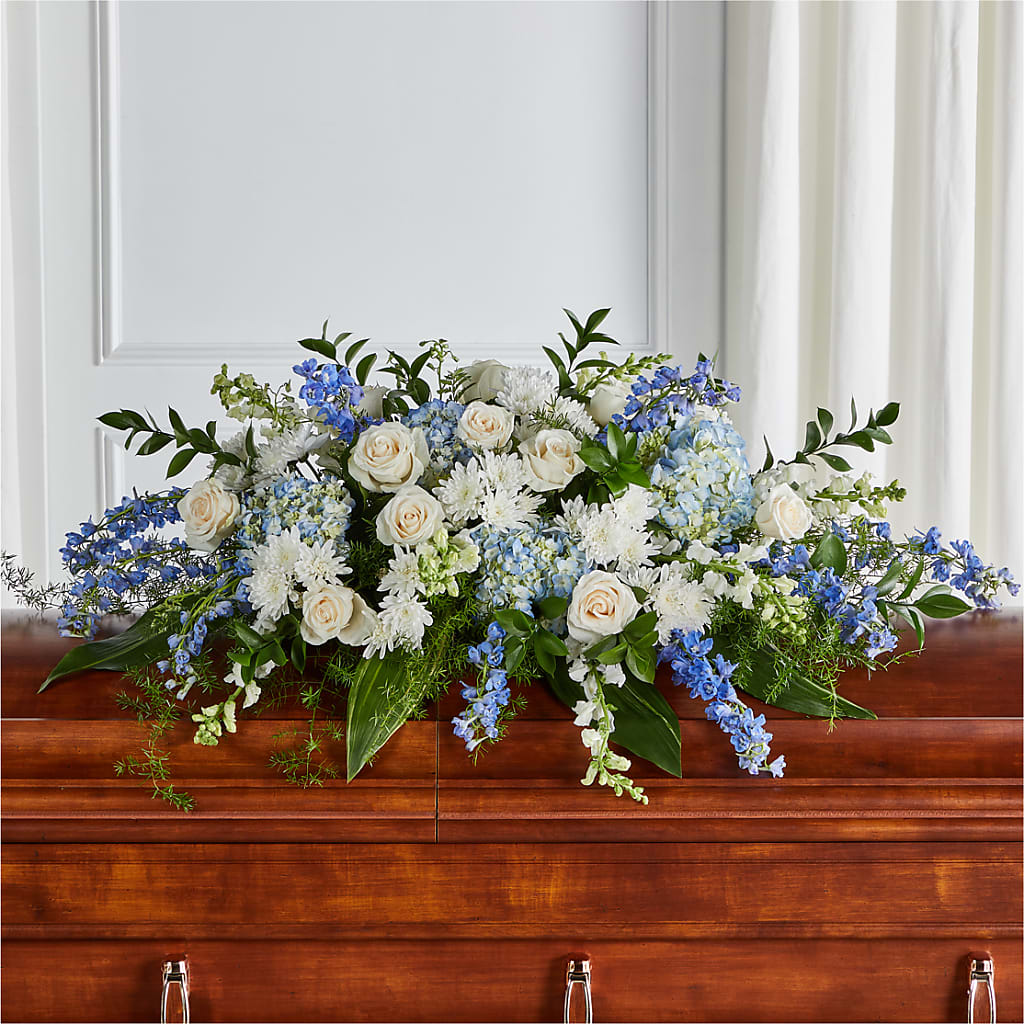 Timeless Essence Casket Spray – Park Merced Florist, Corona CA