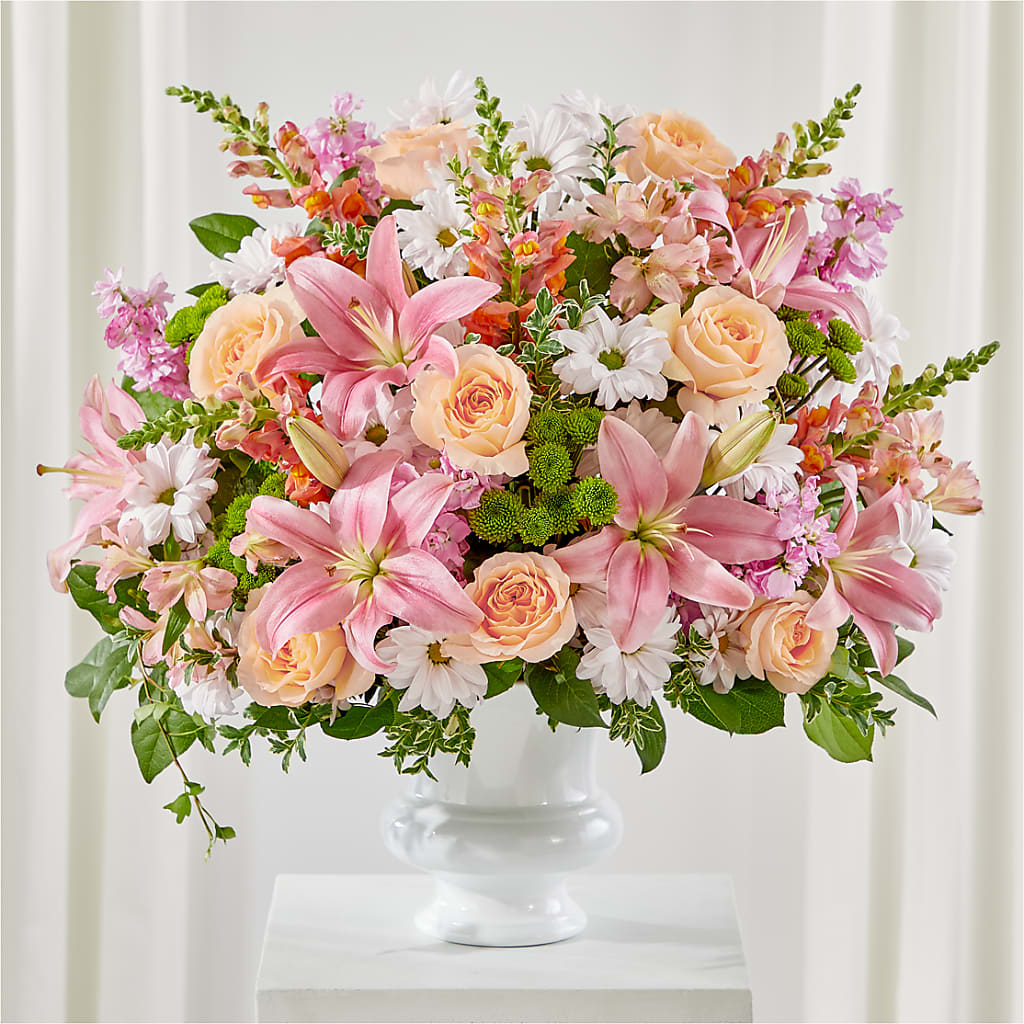Heartfelt Gesture Urn Arrangement – Park Merced Florist, Corona CA