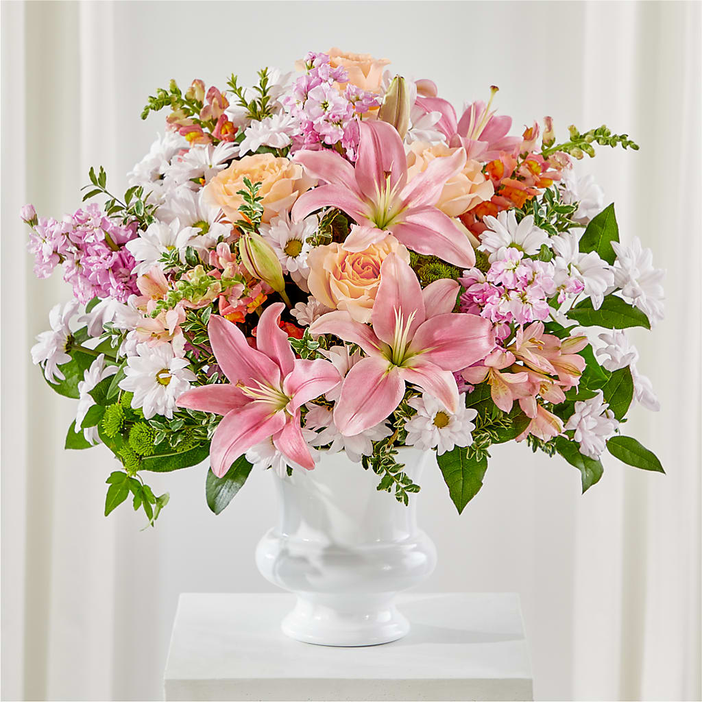 Heartfelt Gesture Urn Arrangement – Park Merced Florist, Corona CA