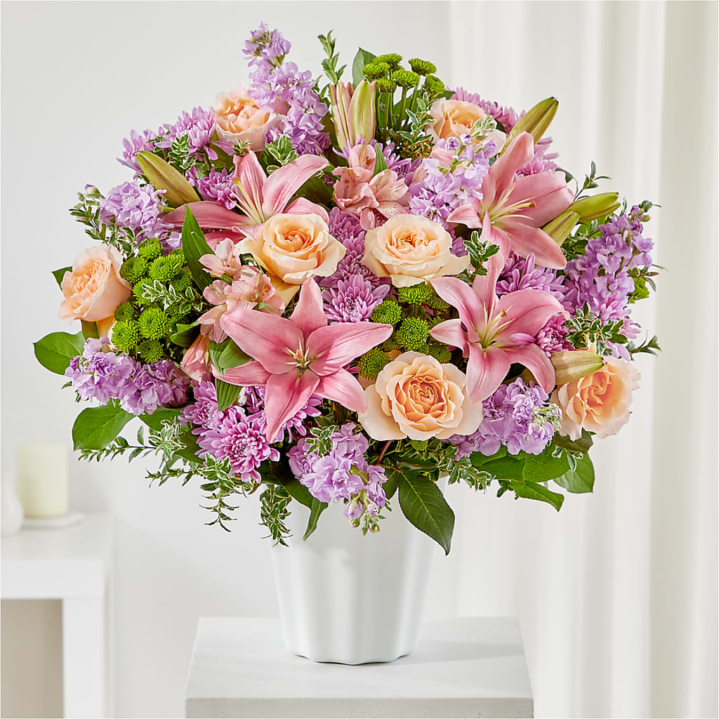 Supportive Embrace Tabletop Basket – Park Merced Florist, Corona CA