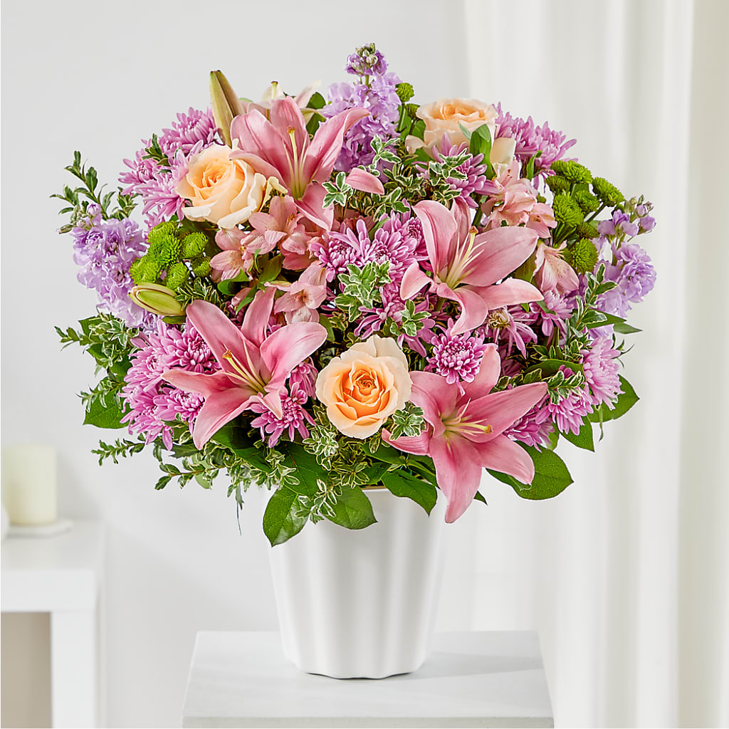 Supportive Embrace Tabletop Basket – Park Merced Florist, Corona CA