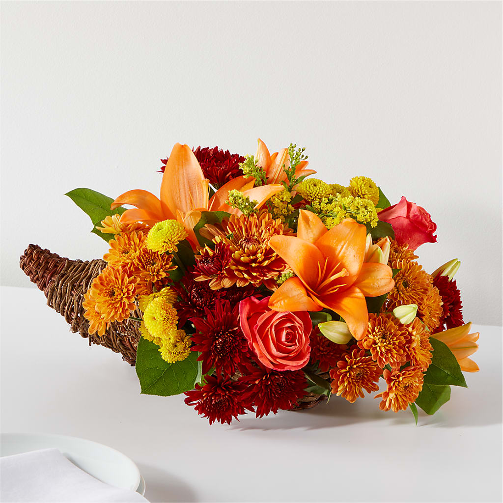 Bouquet of Blessings Cornucopia – Park Merced Florist, Corona CA