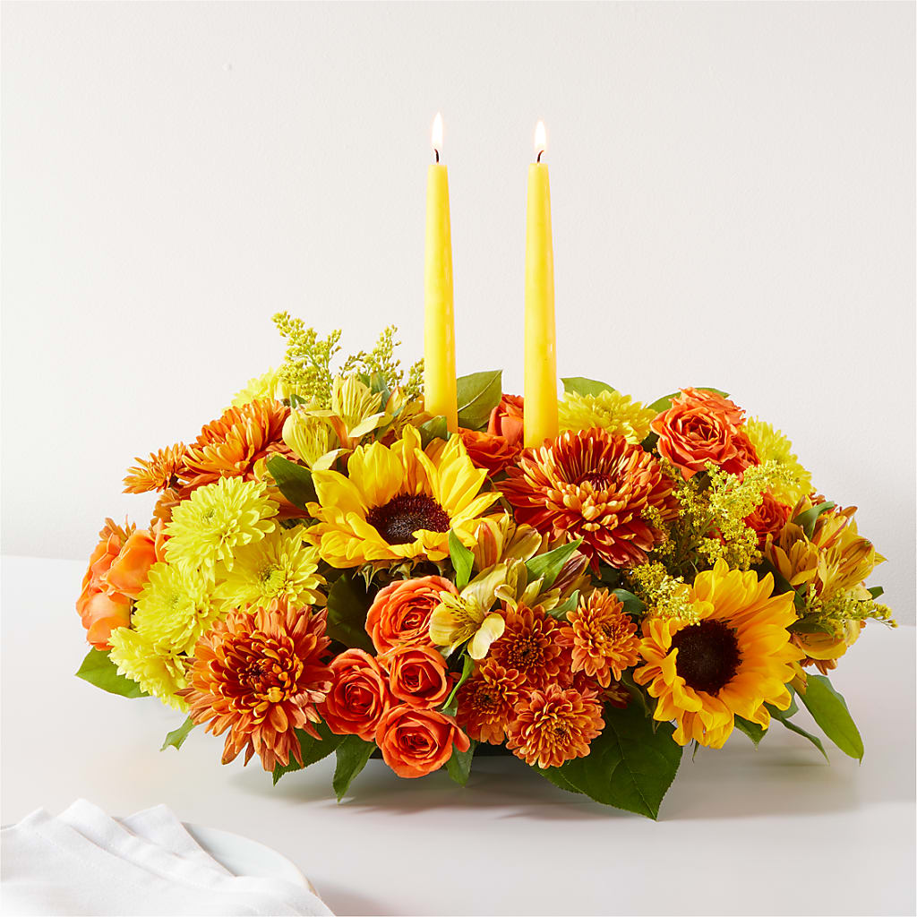 Autumn Harmony Centerpiece – Park Merced Florist, Corona CA