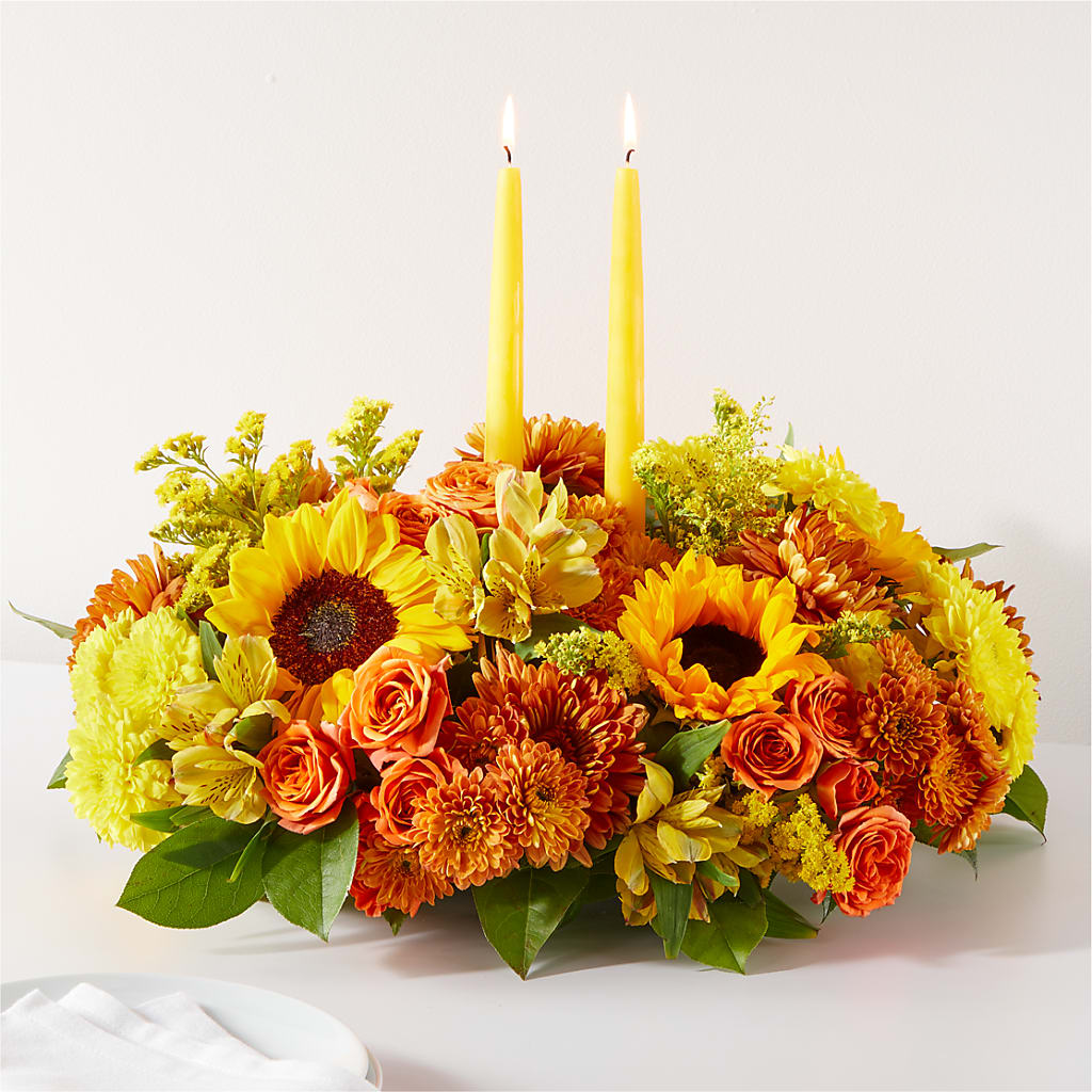Autumn Harmony Centerpiece – Park Merced Florist, Corona CA