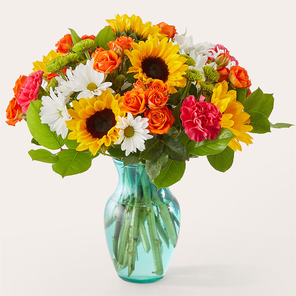 Sun-drenched Blooms Bouquet – Park Merced Florist, Corona CA
