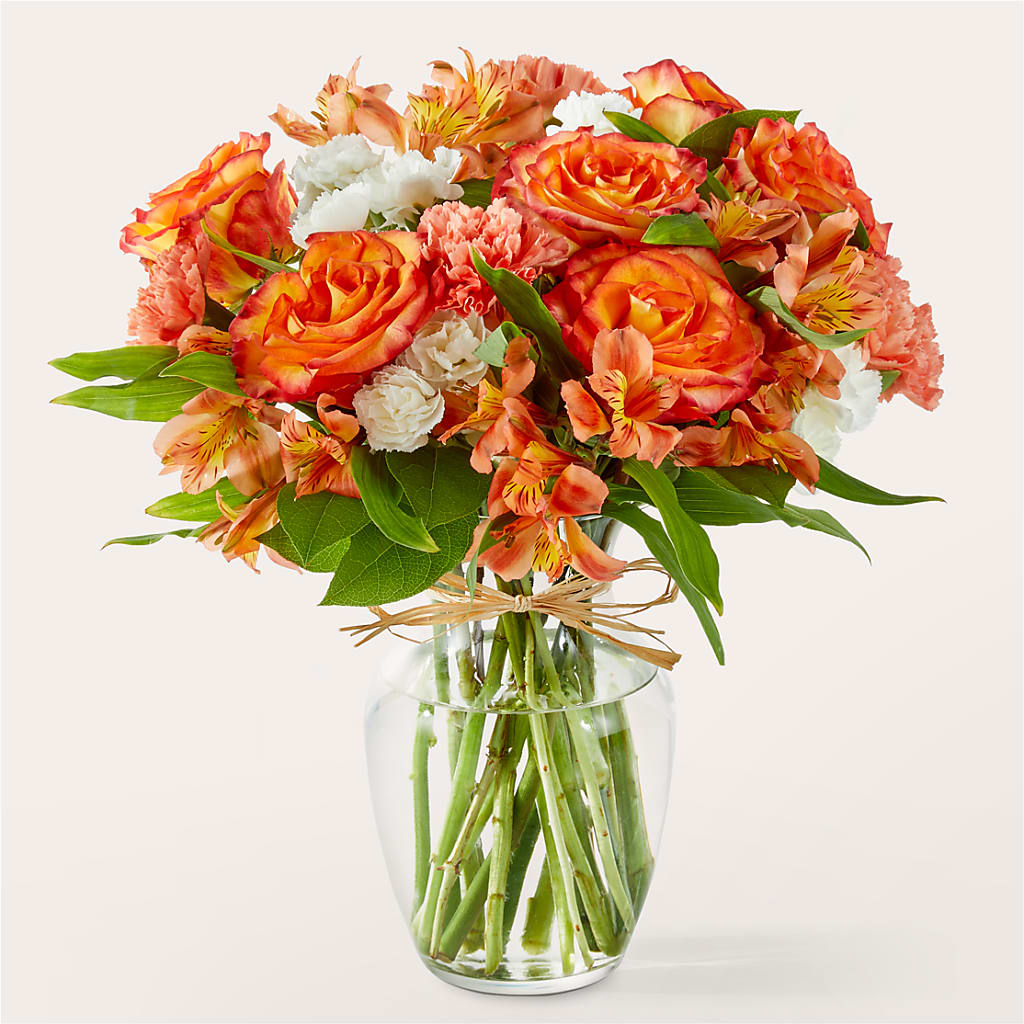 Apricot Glow Bouquet – Park Merced Florist, Corona CA
