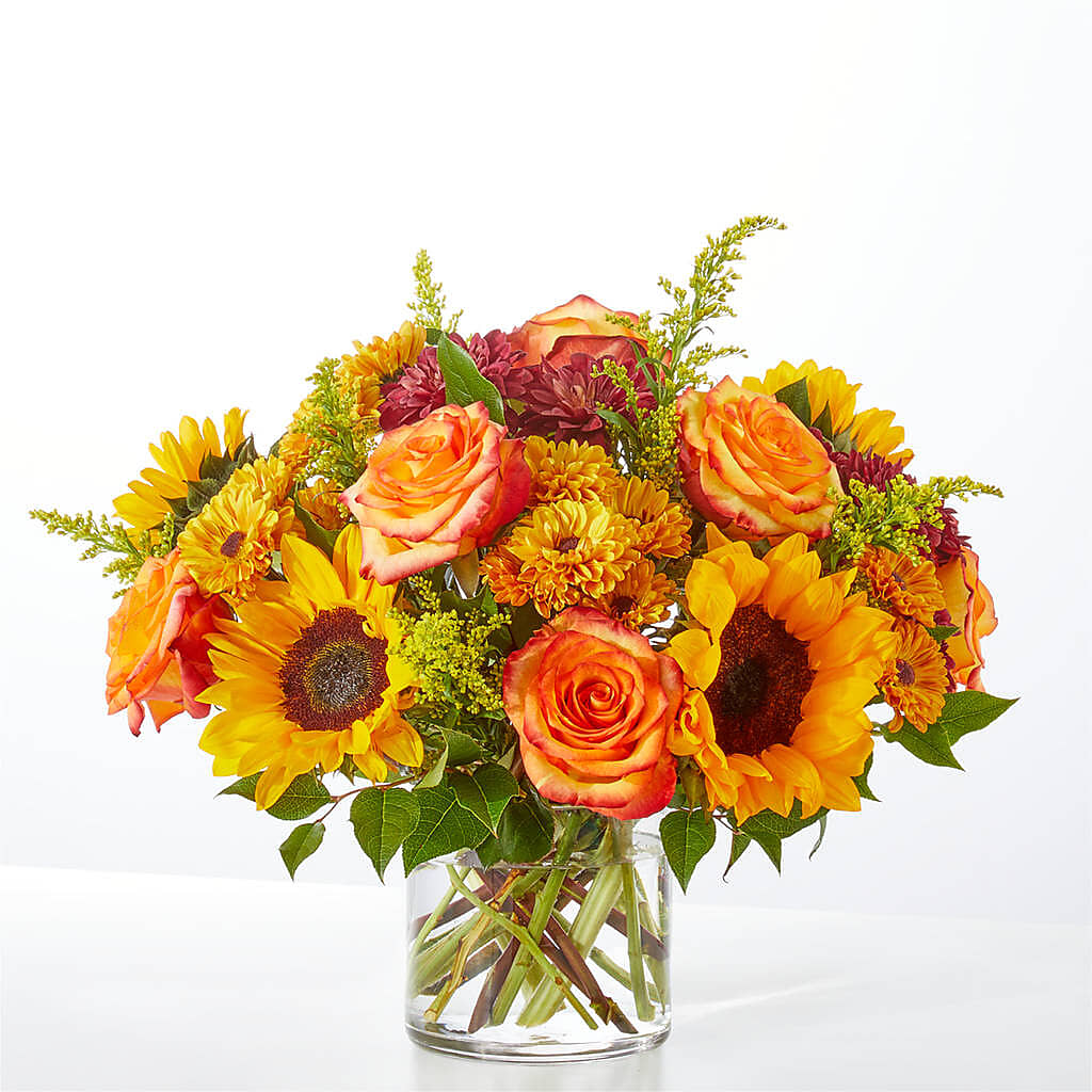 Flannel Scarf Bouquet – Park Merced Florist, Corona CA