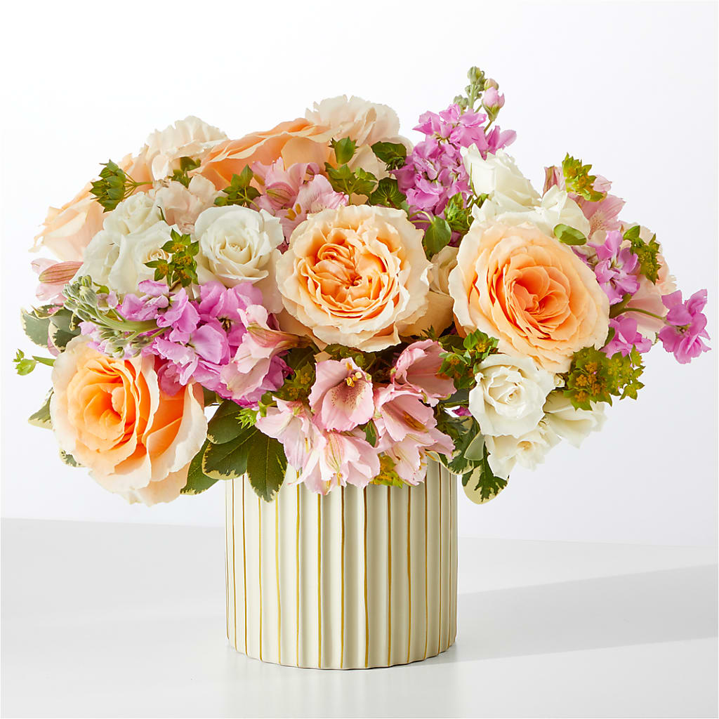 Paradise Bouquet with Ivory Vase – Park Merced Florist, Corona CA